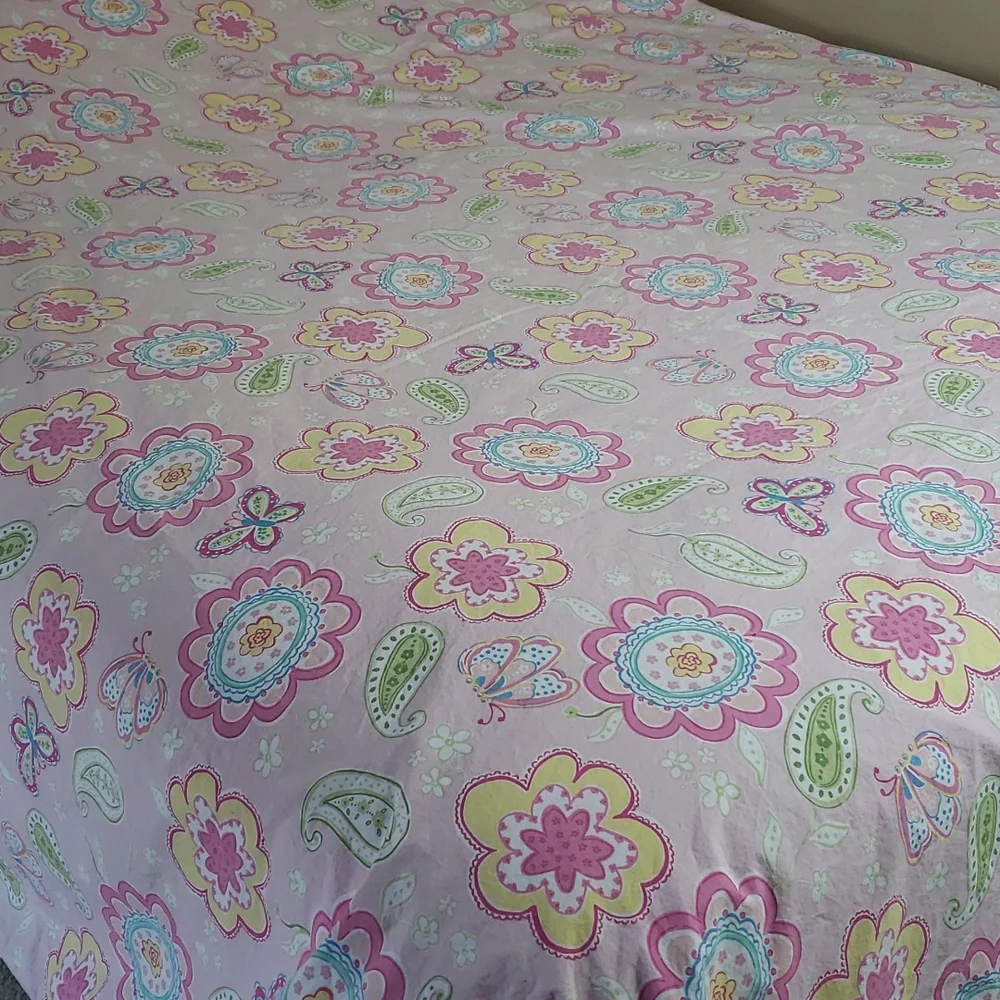 Pottery Barn Kids SAMANTHA Floral Duvet Cover